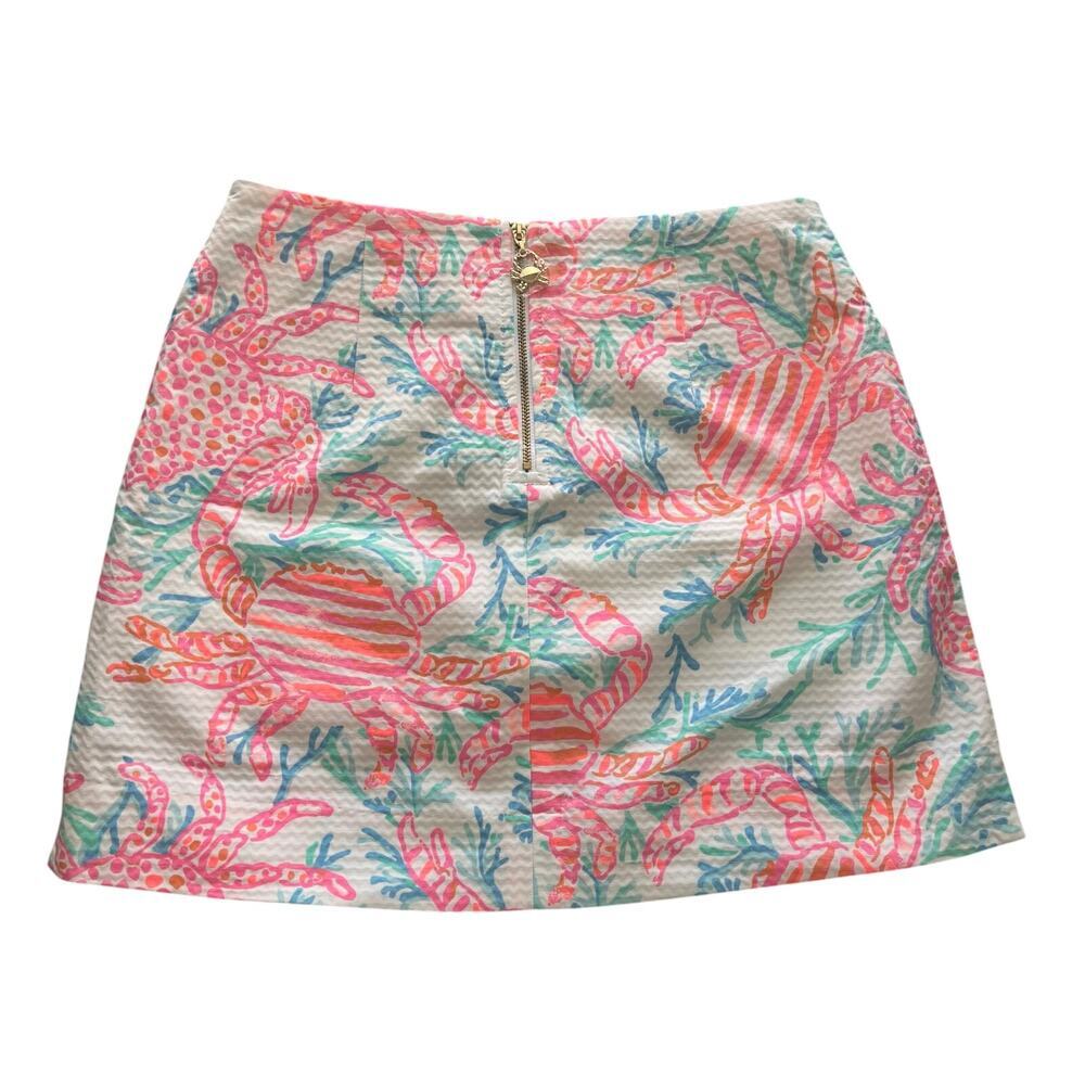 Lily Pulitzer Marigold Skort Crab Print Resort White Size 0 - Picture 5 of 8